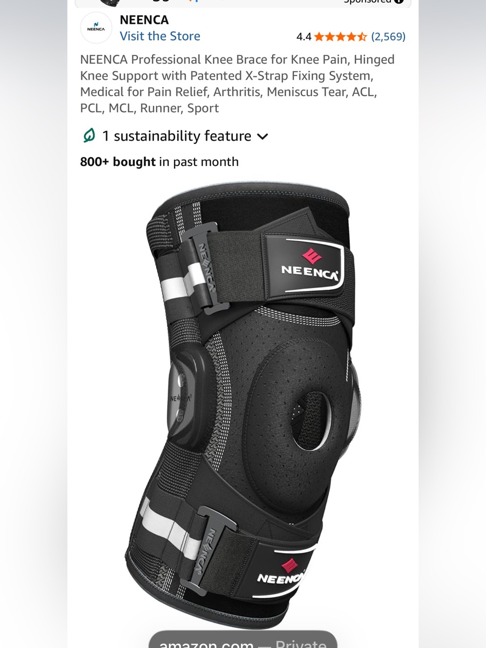 New in box knee brace